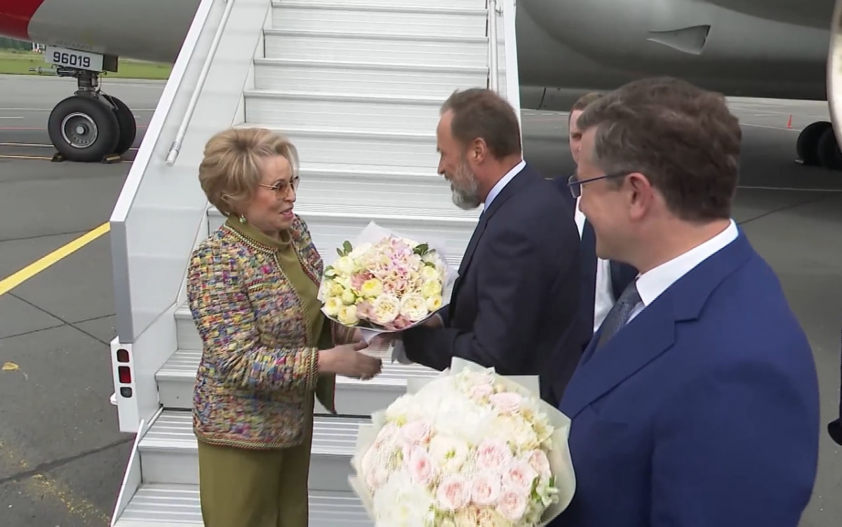 Председатель СФ Валентина Матвиенко приехала на форум в Нижний Новгород - фото 1