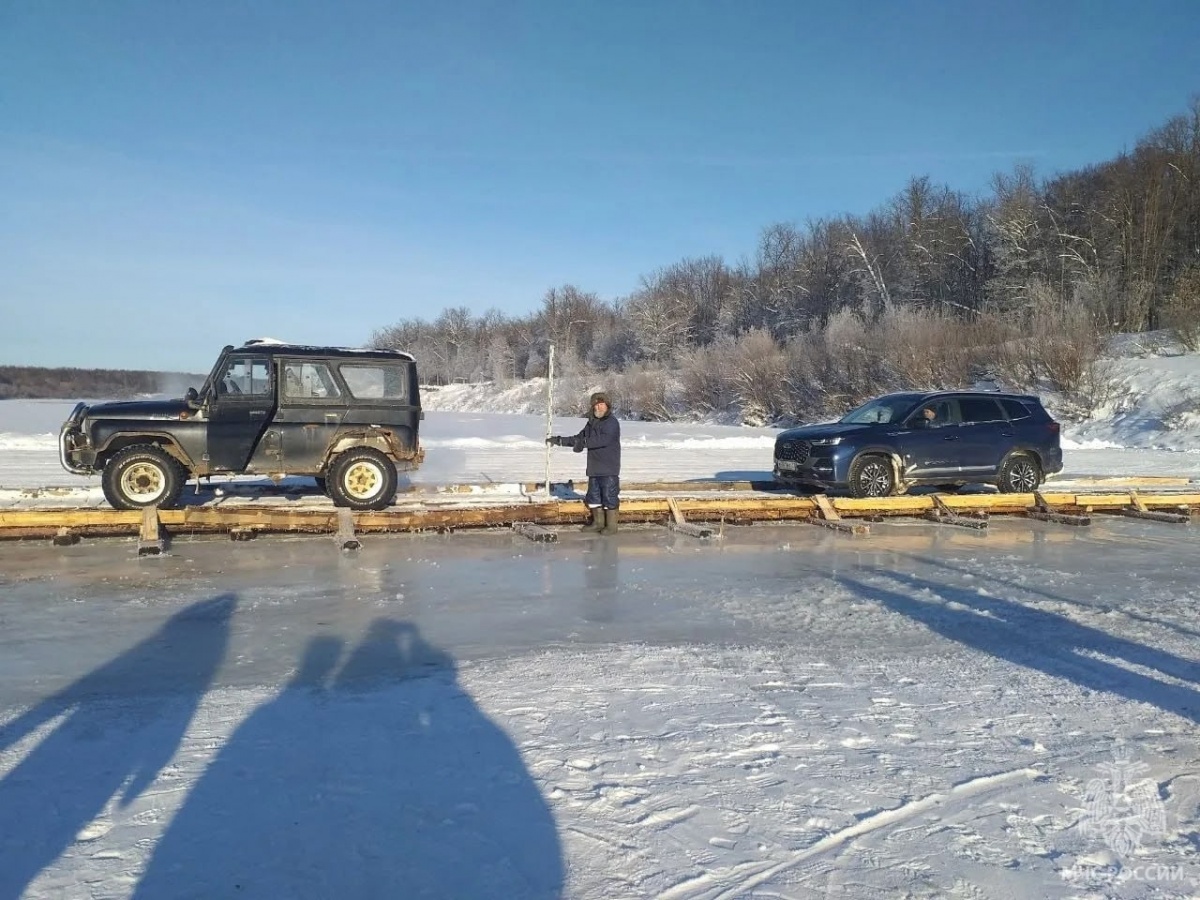 Открыта ледовая переправа между Нижегородской и Чувашией - фото 1
