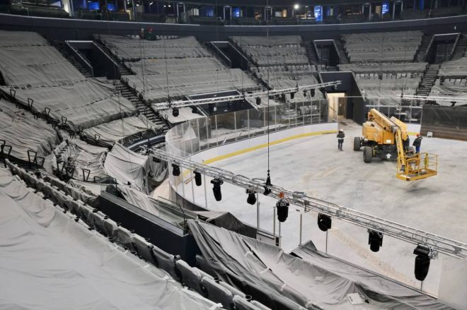 Опубликованы новые фотографии со стройки Ледового дворца на Стрелке - фото 2