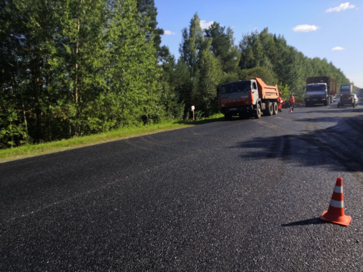 Около 14 км межрегиональной дороги Урень-Шарья-Никольск-Котлас отремонтируют в этом году 