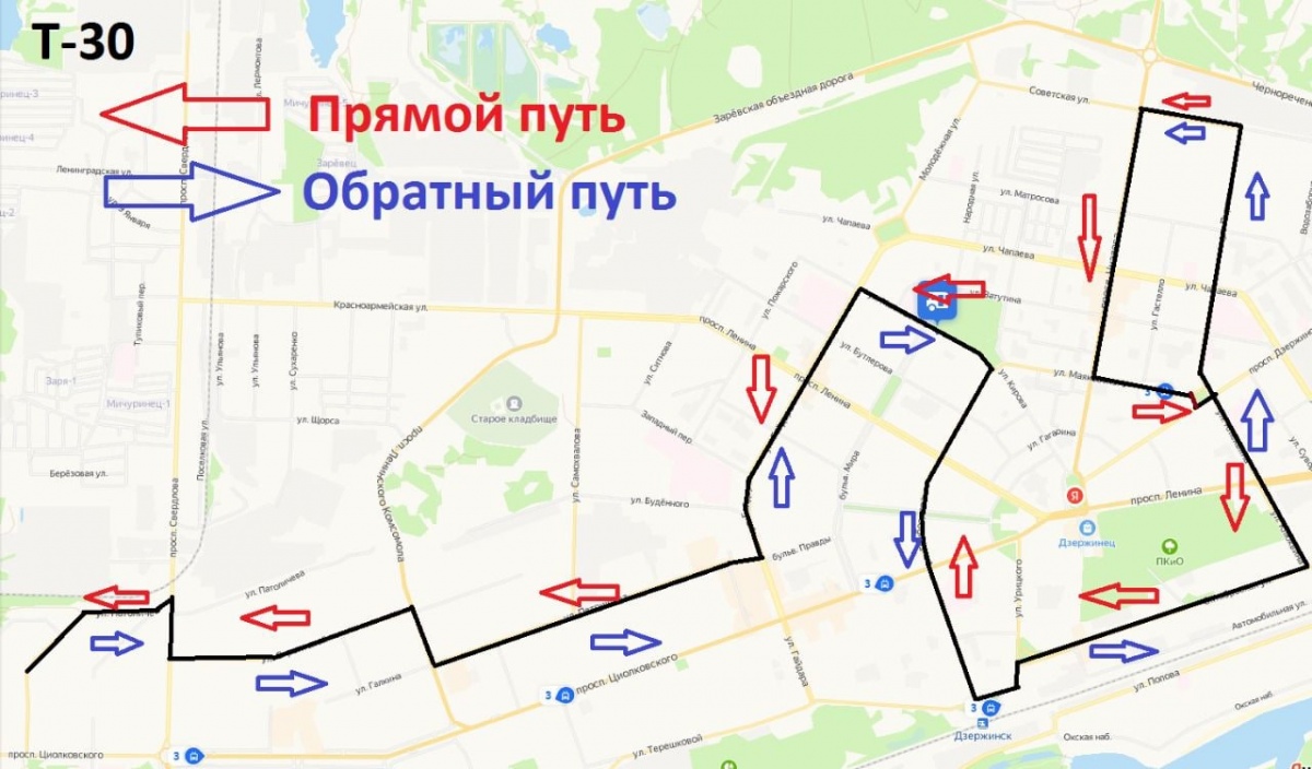 Обновленный маршрут автобуса № Т-30 в Дзержинске будет проходить между улицей Петрищева и площадью Ленина - фото 2