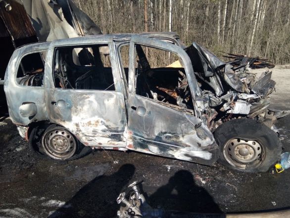 Две машины с водителями сгорели на трассе Нижний Новгород &ndash; Киров - фото 2