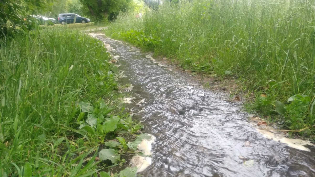 Коммунальная авария случилась на улице Надежды Сусловой в Нижнем Новгороде - фото 1